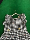 Mulchanderi Frock with iron frills and cotton silk lining