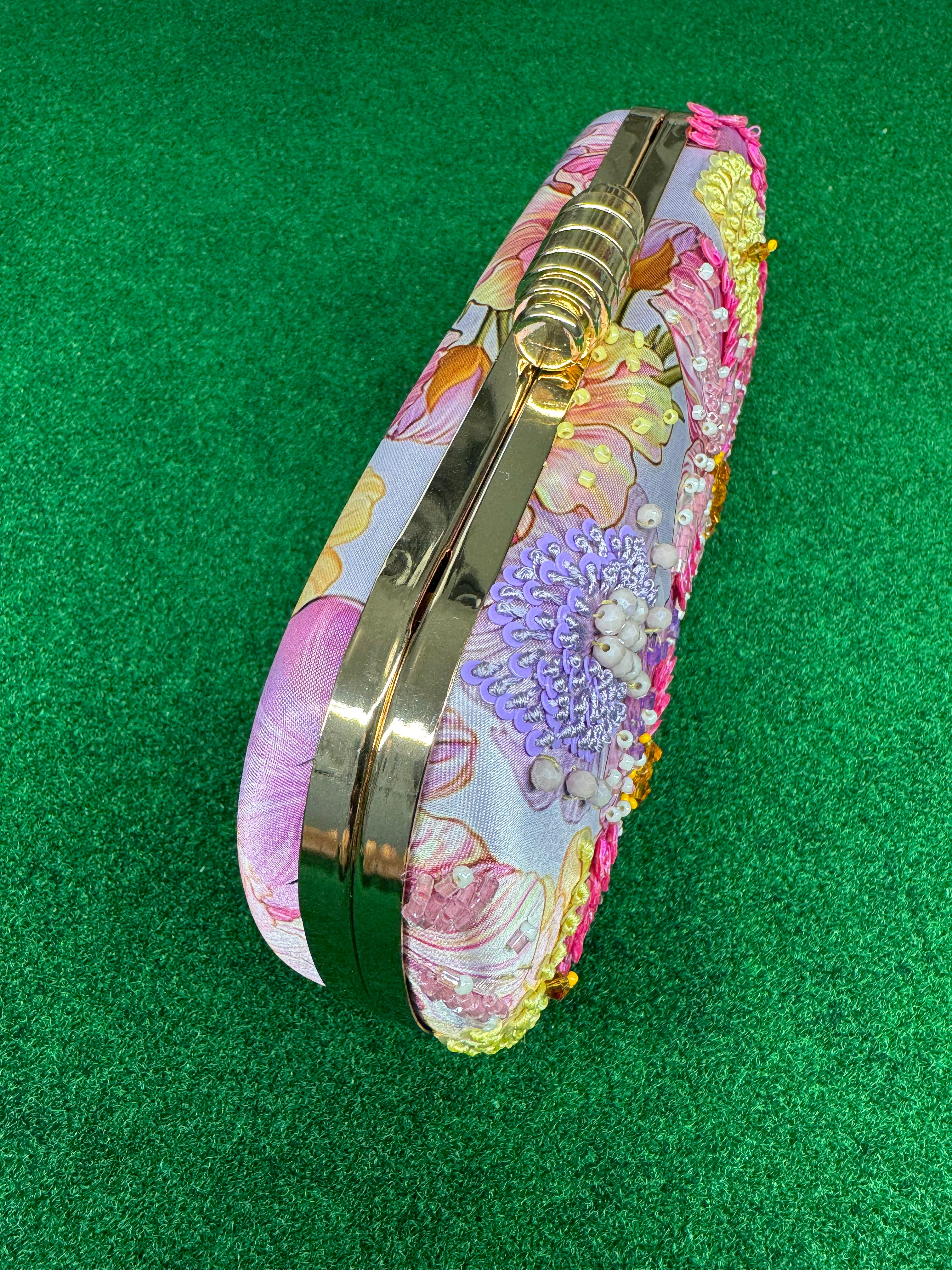 Embroidered Clutch Handbag (String included)
