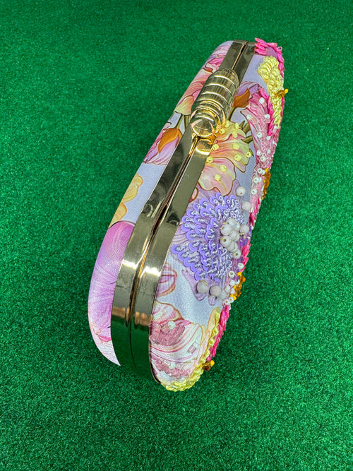 Embroidered Clutch Handbag (String included)