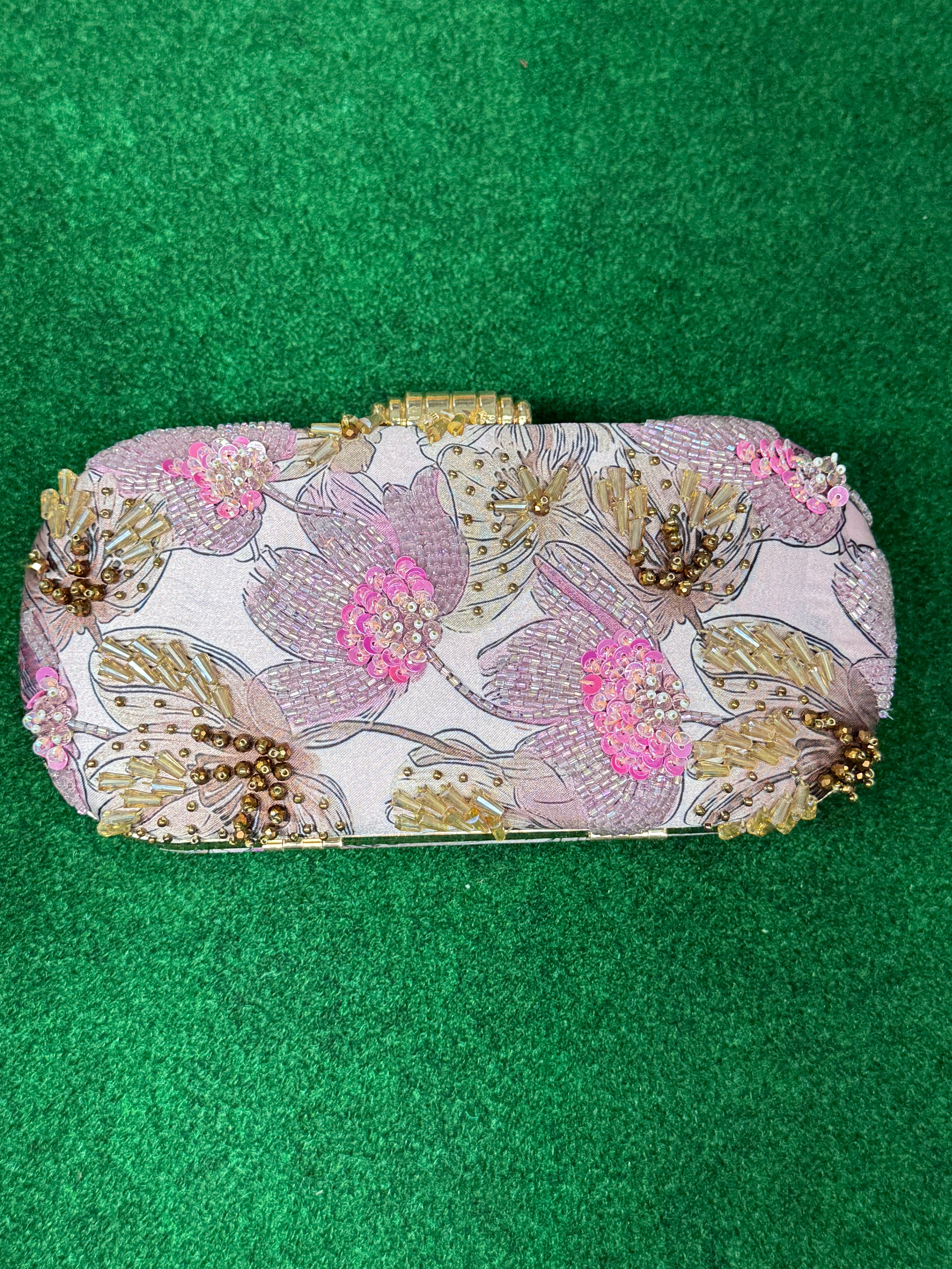 Embroidered Clutch Handbag (String included)