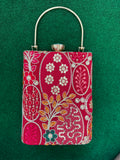 Embroidered Mobile party Clutch cum sling